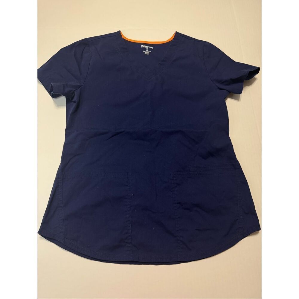 Scrubstar Indigo Short Sleeve Scrub Top Size Small